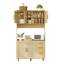 Unité de rangement de cuisine autoportante à 4 portes et 71 tablettes avec tiroir et 6 tablettes pour la salle à manger et le salon