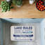 Tapis de sol anti-fatigue imprimé Lake Time Traditions, par Louise Allen Designs, 30 po x 18 po