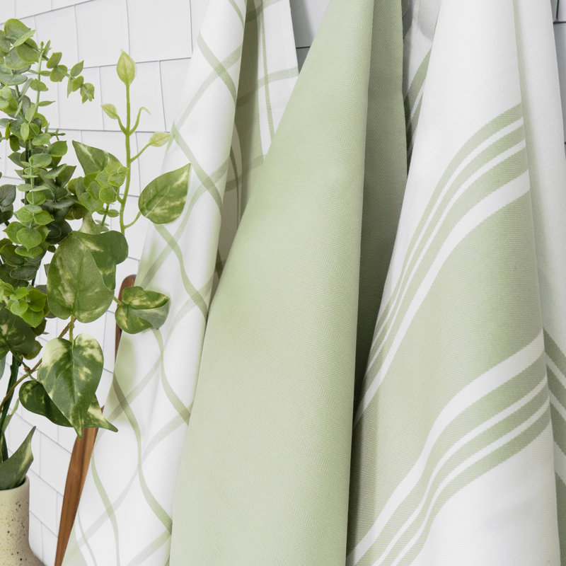 All-Clad Woven Bistro Kitchen Towels (Set of 4), Fennel