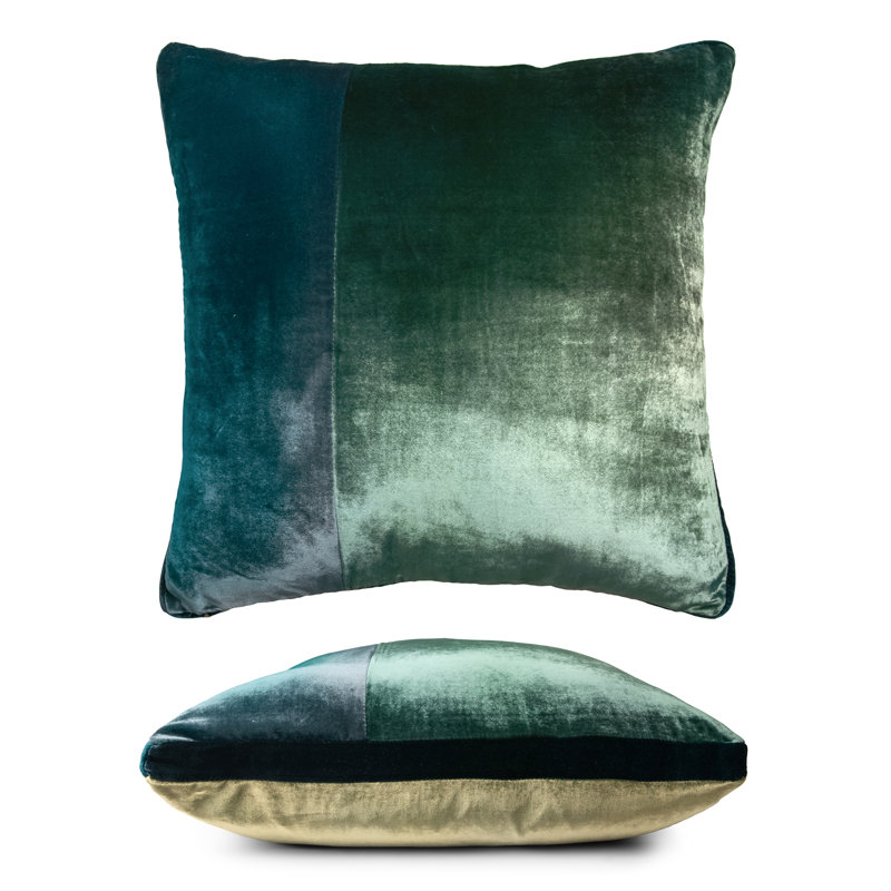 Color Block Square Pillow Cover & Insert, Square 20", Grass