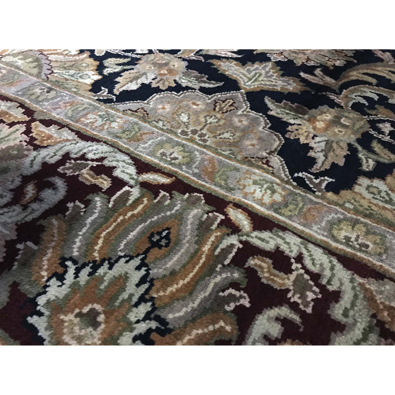 Wool Oriental Area Rug, Rectangle 6'2" x 9'1"