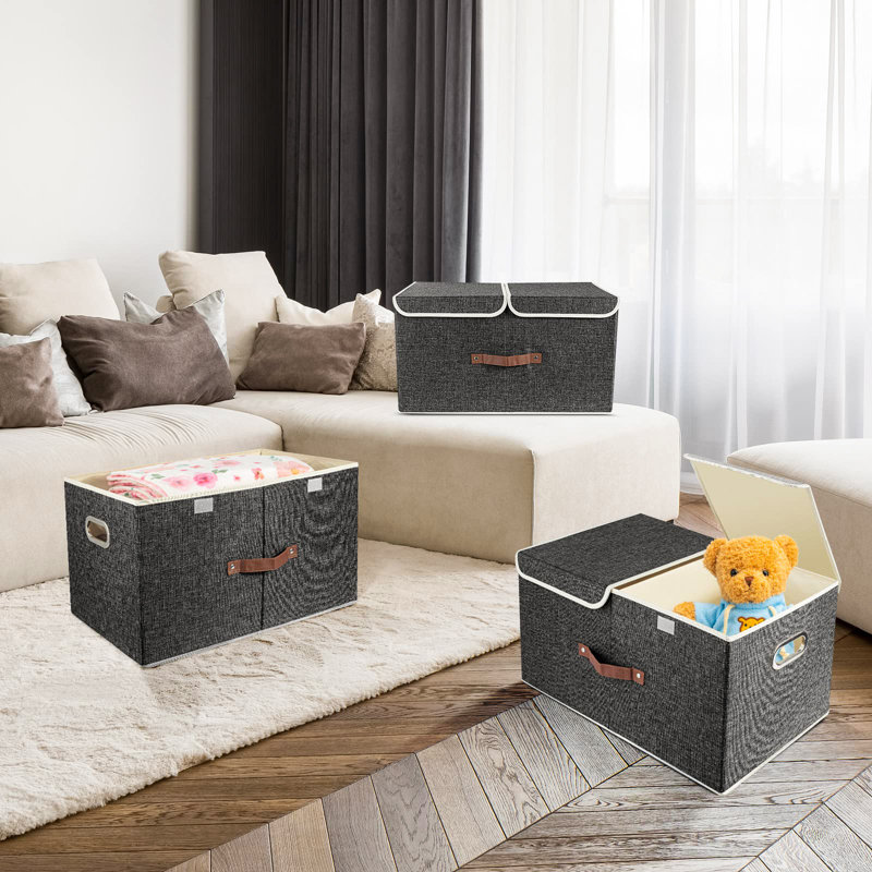 Ebern Designs Storage Boxes Box, Black