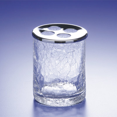 Crackled Toothbrush Holder