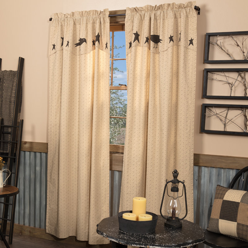 Kettle Grove 100% Cotton Room Darkening Curtain Panel Pair, 40" W x 84" L