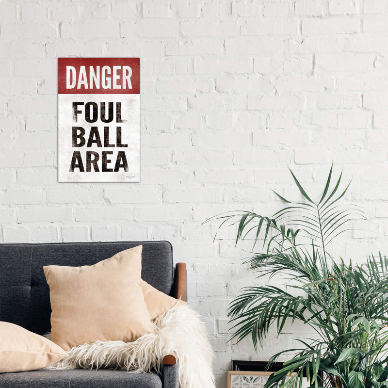 Foul Ball Area - Wrapped Canvas Print, 66.04 cm H x 45.72 cm W x 3.175 cm D, Wrapped Canvas