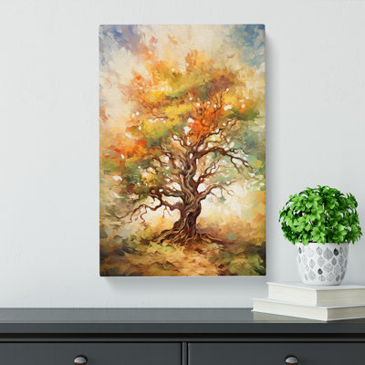 Oak Tree Gestural No.2 - Wrapped Canvas