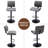Adjustable Swivel Upholstered Bar Stools Counter Stools (Set of 4)-1093358749-1093358750