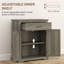 Buffet HOMcom, armoire de rangement de style café avec tiroir, armoire d'appoint avec portes doubles et tablette réglable