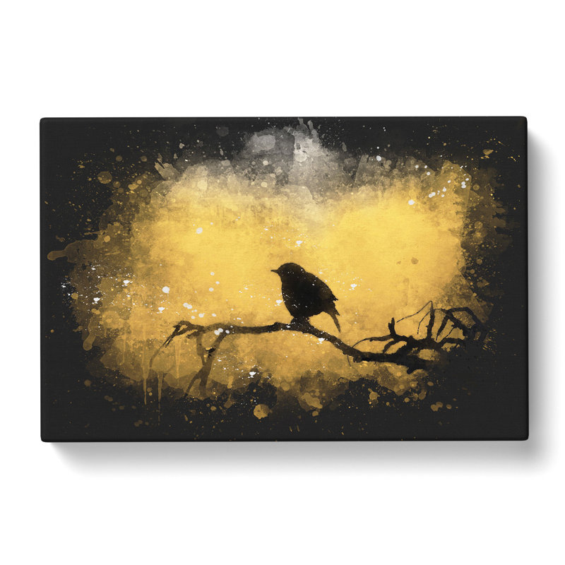 Bird At Sunset - Wrapped Canvas, 40cm H x 60cm W x 3cm D