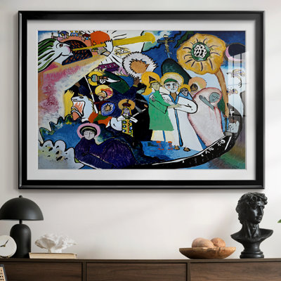 «All Saints I-Wassily Kandinsky», reproduction encadrée avec passe-partout et verre - 1970