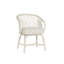 Aruba Solid Wood Slat Back Arm Chair in White