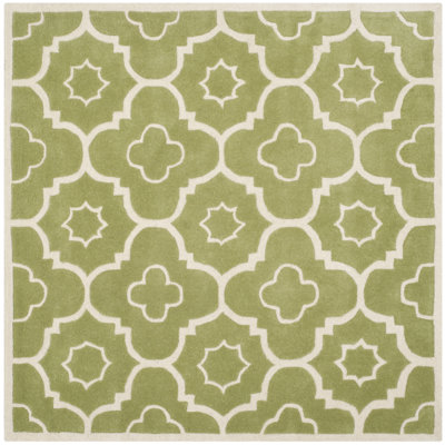Carolene Hand Tufted Wool Geometric Rug