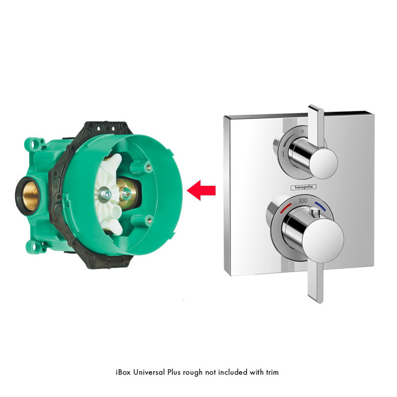 Hansgrohe iBox Universal Plus Rough In Valve with Service Stop for Hansgrohe and Axor Shower Trims Only