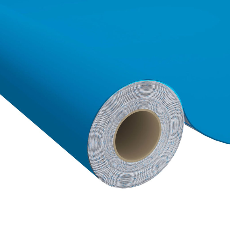 Coffield 5m x 90cm Semi-Gloss Peel and Stick Wallpaper Roll, Blue