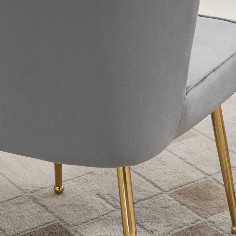 Pumphrey Upholstered Side Chair, Grey