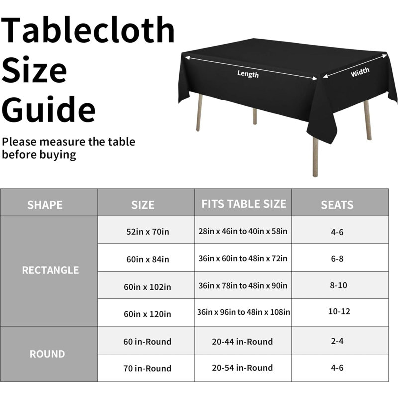 Waterproof Spill-Proof Tablecloth Stain Resistant Rectangle Table Cloth Wrinkle Free Decorative Fabric For Kitchen, Dining, Party, Weddings, Restaurants