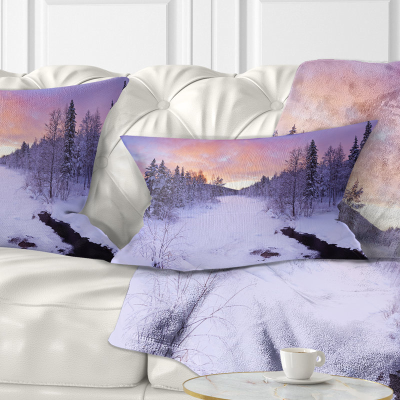 Coussin Schafer Landscape Winter en Laponie finlandaise
