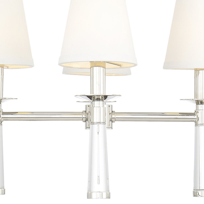 Lustre géométrique à 4 lumières Charvier, Nickel poli