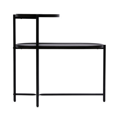 Black Wooden Table With Safe Edges For Offices Feature