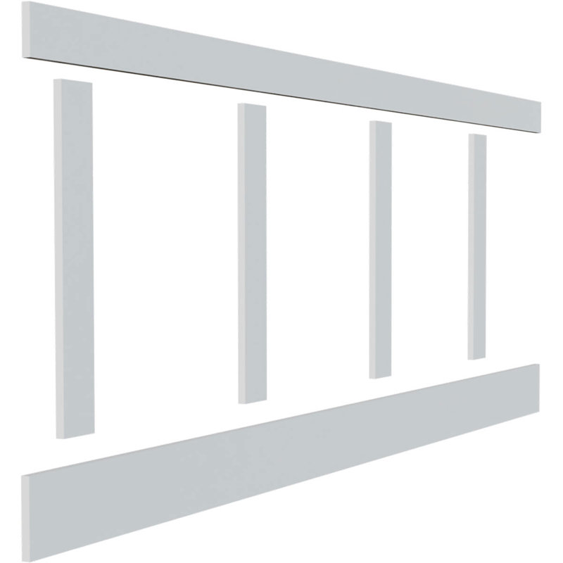 Ensemble de lambris Classic Shaker, 32 po, Large panneau réglable de 20 po