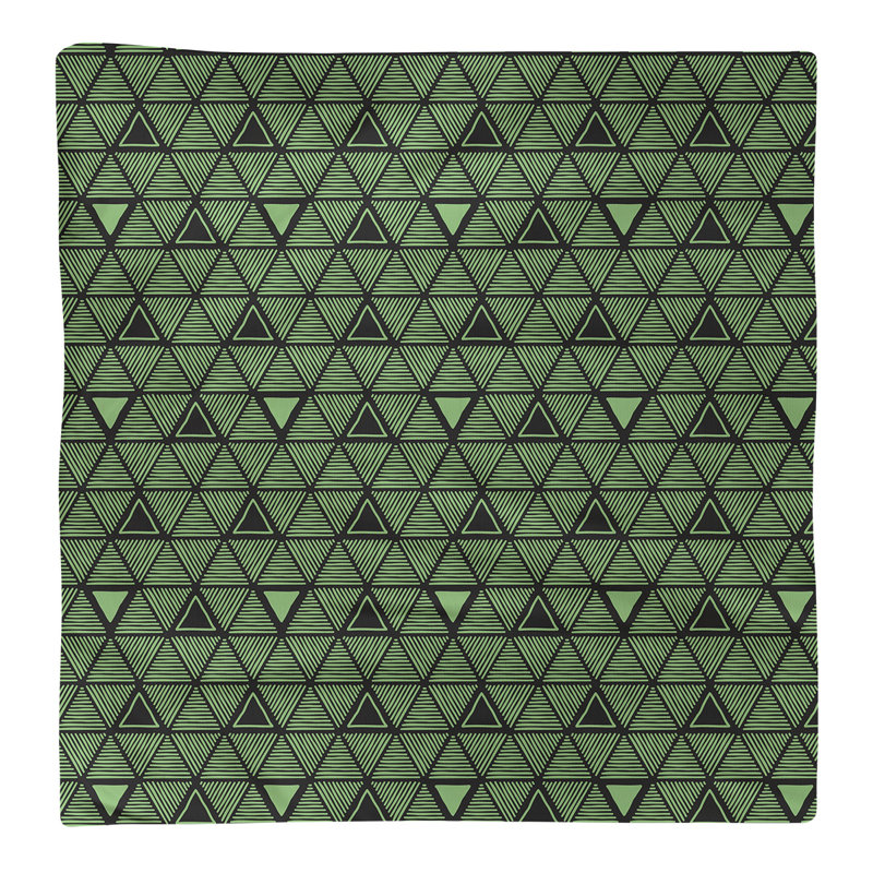 Jordao Cotton Abstract Square Napkin, Green, 0.1" H x 22" W x 22" D