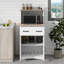 Armoire de rangement pour garde-manger avec 2 portes et 2 tiroirs