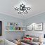 Dimmable 5-Light LED Modern Ceiling Light Fixture with Remote Control-2120421560-2120421557-2120421555