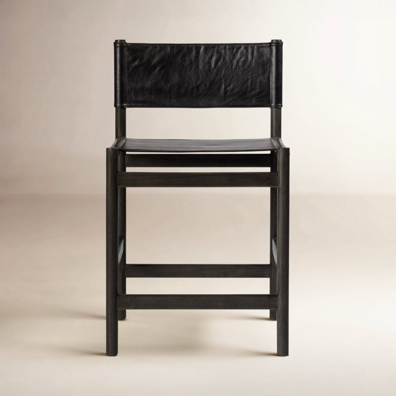 Kena Stool-Sonoma Black-Counter, Black, Counter Stool (26.5" Seat Height), Black