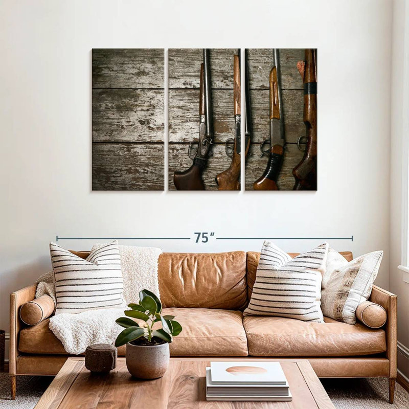 Senne Hunting Guns, 36" H x 57" W