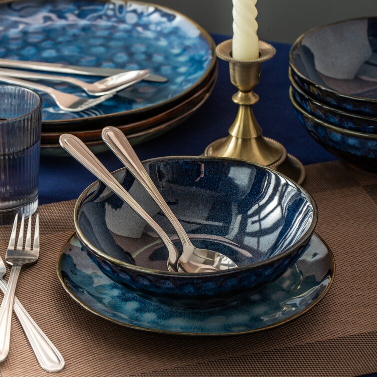 vancasso, Series Starry, 4-Piece Porcelain Dinner Plate Dinnerware