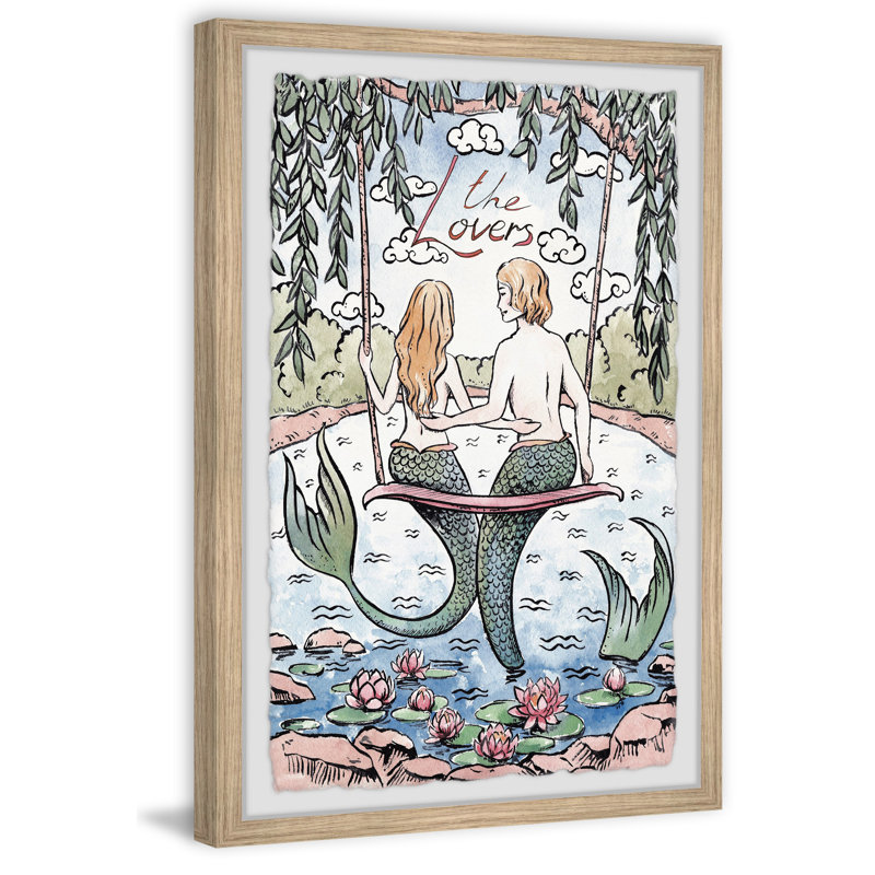 The Lovers - Cadre photo, impression sur papier, H 36 po x l 24 po x 1,5 po