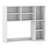 Desktop Bookshelf with 7 Open Cubbies & 3 Adjustable Shelves for Home Office Dorm White