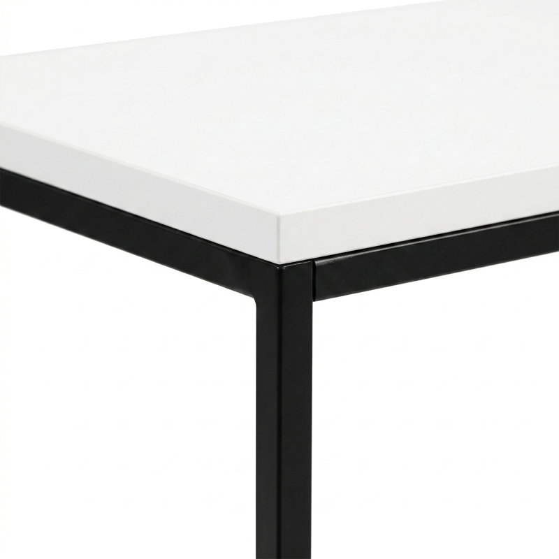 Girons 31'' Console Table, Black, White
