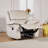 Luxury Transitional Glider Chair with Plush Pillow Arms - FSC Certified Comfort for Effortless Relaxation-349193952
