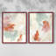 «Peach Blossom Mirage I», reproduction encadrée de qualité supérieure - prête à être accrochée - aucun clou requis - aucun clou requis-1762346133-1762346131
