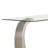 Glass Top Metal Base Console Table