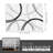 Modern Wave Curve Machine Washable Area Rug in Whige-42466086