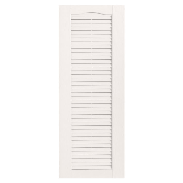 Cathedral Top Full-style Open Louvre Shutters Pair