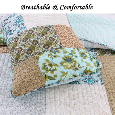 Ethelinde Cotton Patchwork Quilt Set