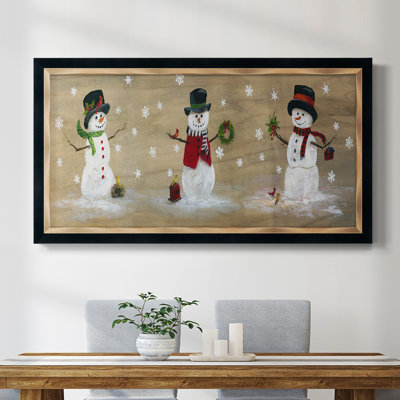 " Wooden Snowman Panel "