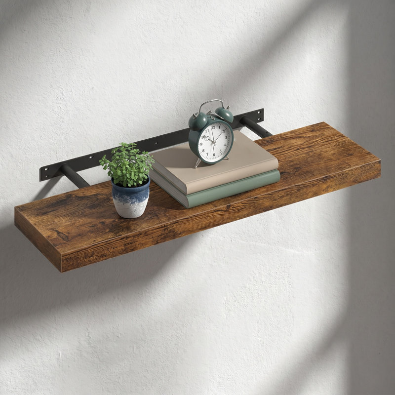 Josephine Floating Shelf, Rustic Brown