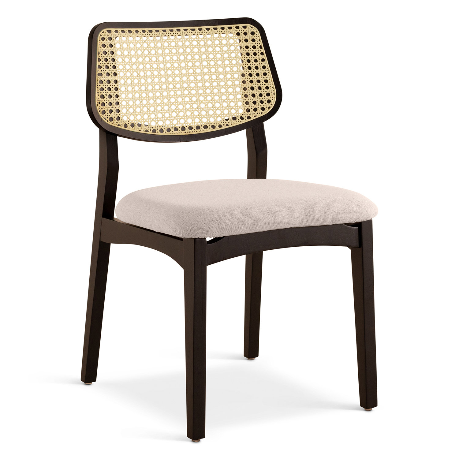 Ena Oak Dining Chair, Medley Ivory/Ebano/Natural