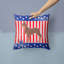 Patriotic Solid Colour Outdoor Throw Pillow-204917357