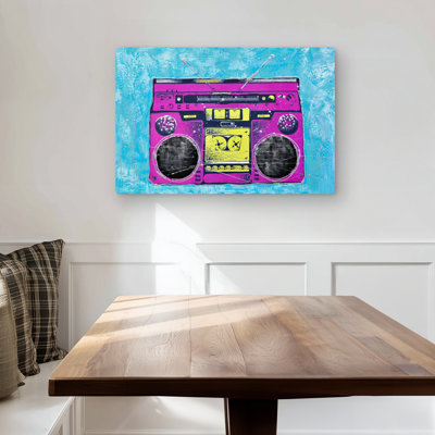 Radio rétro - Retro Instrument Metal Print for Home Decor