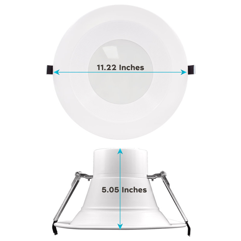 10" Commercial Selectable CCT New Construction LED Canless Recessed Lighting Kit