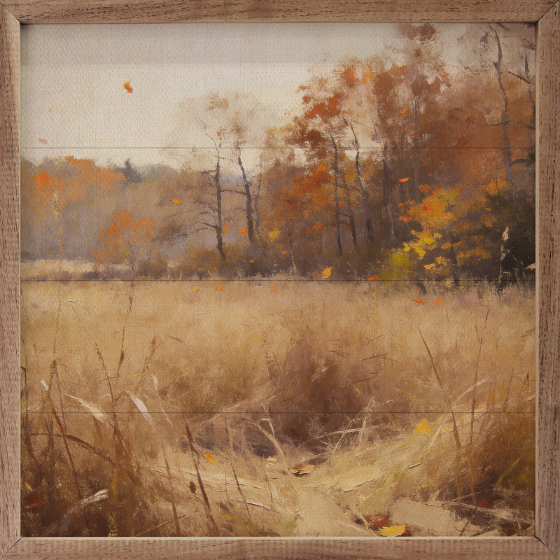 Prairie d'automne tranquille, H 12 po x l 12 po