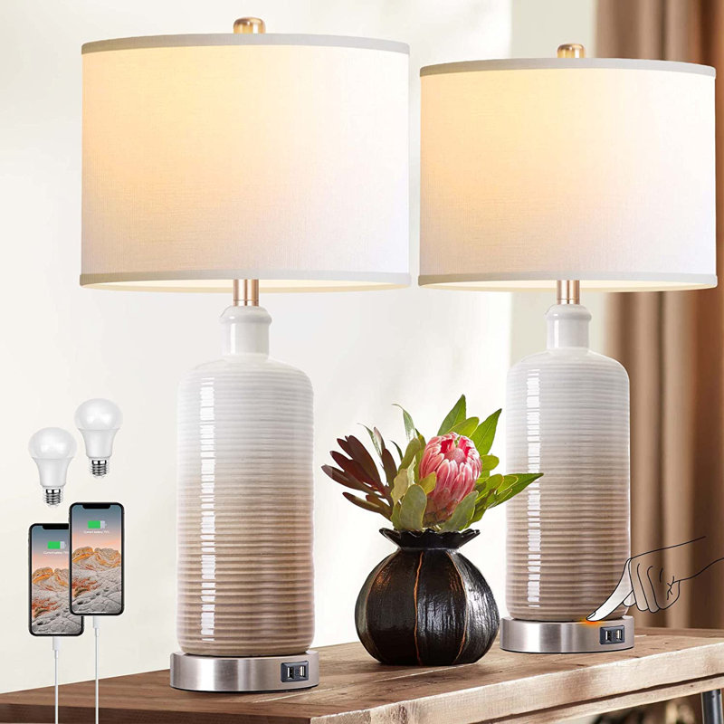 Bheema Ceramic USB Table Lamp