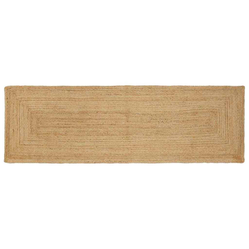 Linen Hand Hooked Area Rug, Rectangle 60 x 110 cm