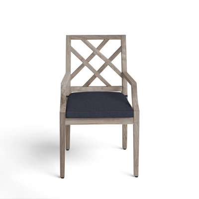 Haley Teak Arm Chair - Oyster