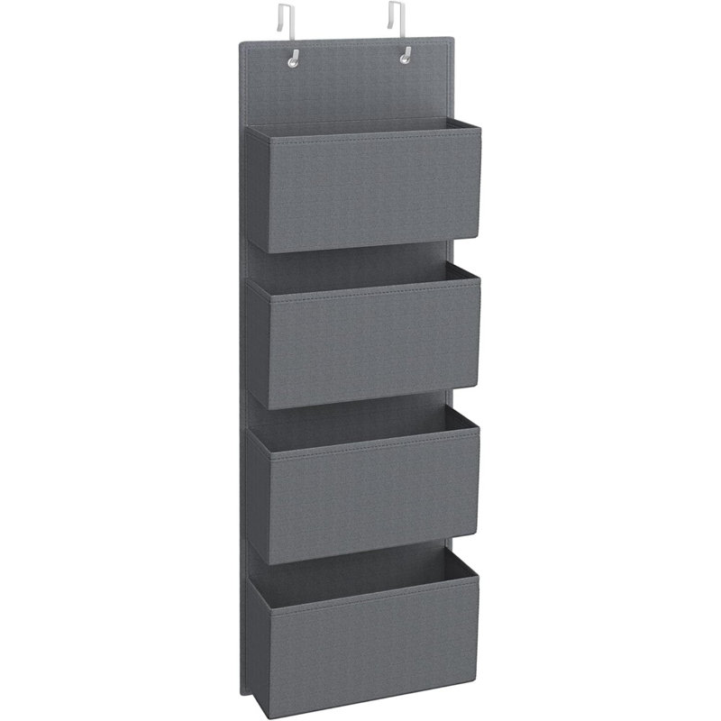 Engineered Wood Wall Organizer with Wall Baskets